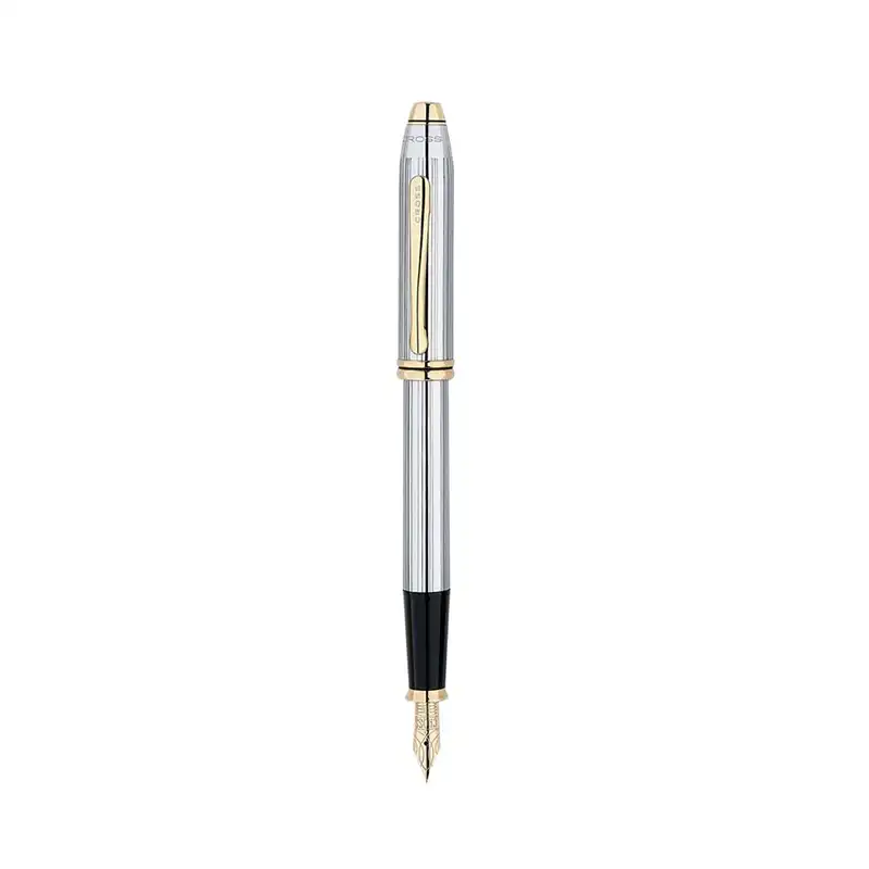 کراس خودنویس تاوزنت استیل گیره طلا 506 townsend