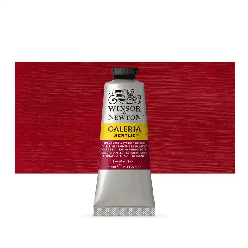 وینزور اکرلیک 60میل شماره 466 permanent alizarin crimson 