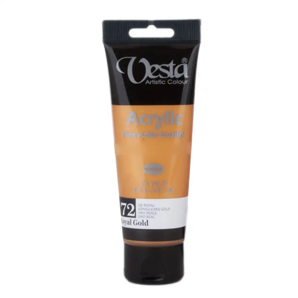 وستا رنگ اکریلیک 75 میل ش 72 طلایی رویال