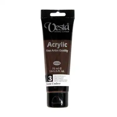 وستا اکریلیک 75 میل ش 3 قهوه ای تیره