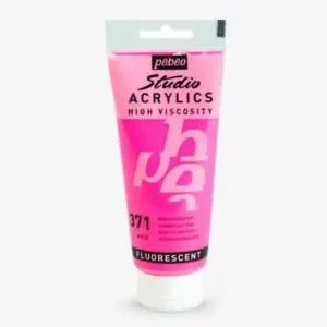 pebeoرنگ اکرلیک 100میل صورتی فلورسنت 371