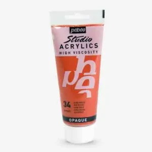 pebeo رنگ اکرلیک 100میل قهوه ای 34