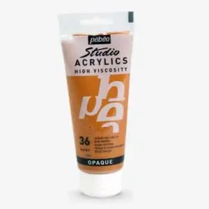 pebeo رنگ اکرلیک 100میل قهوه ای رو سیینا 36