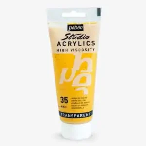 pebeo رنگ اکرلیک 100میل زرد خردلی 35