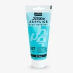 pebeo رنگ اکرلیک 100میل ابی فیروزه ای متالیک357