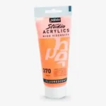 pebeoرنگ اکرلیک 100میل نارنجی فلورسنت370